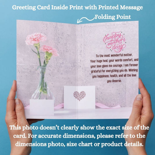 Mother's Day Greeting Card with Envelope - Gift for Mom