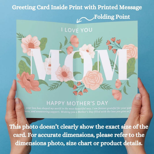 Mother's Day Greeting Card with Envelope - Gift for Mom