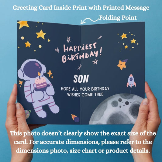 Son Birthday Greeting Card with Envelope