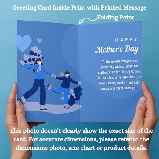 Mother's Day Greeting Card with Envelope - Gift for Mom