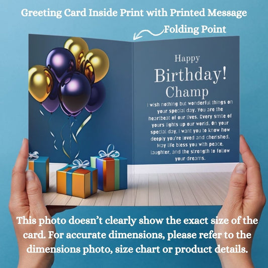 Son Birthday Greeting Card with Envelope