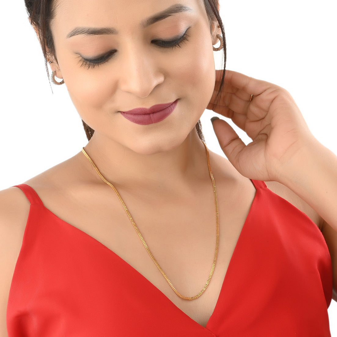 Silver Plated Anklets & 22 inch Gold Plated Chain