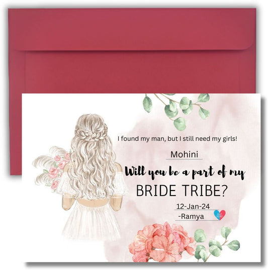 Bridesmaid Proposal Invitation Cards 5.8x8.3inch | Wedding Invite