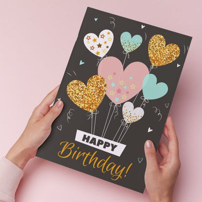 Birthday Greeting Card with Envelope - Gift for Loved Ones, Colleague, Friend
