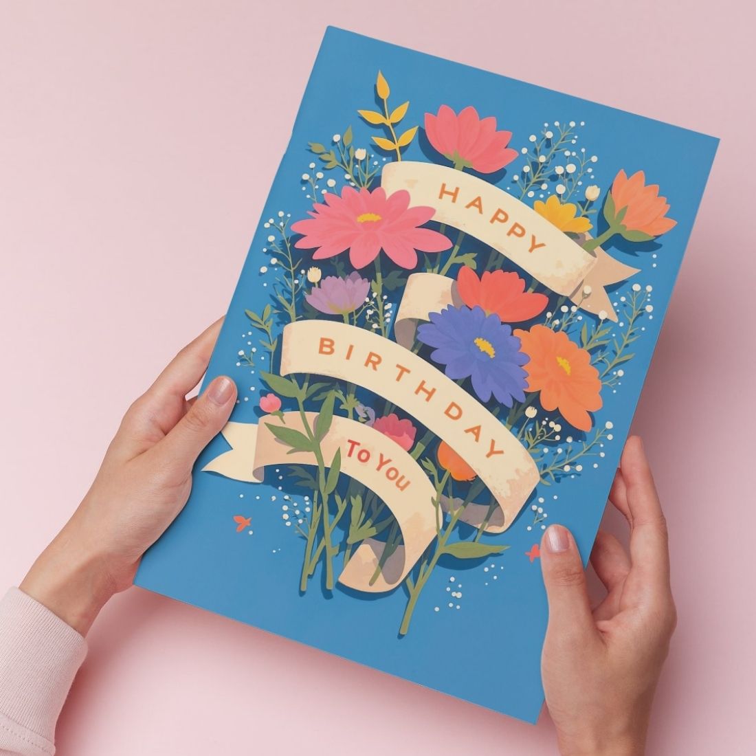 Birthday Greeting Card with Envelope - Gift for Loved Ones, Colleague, Friend