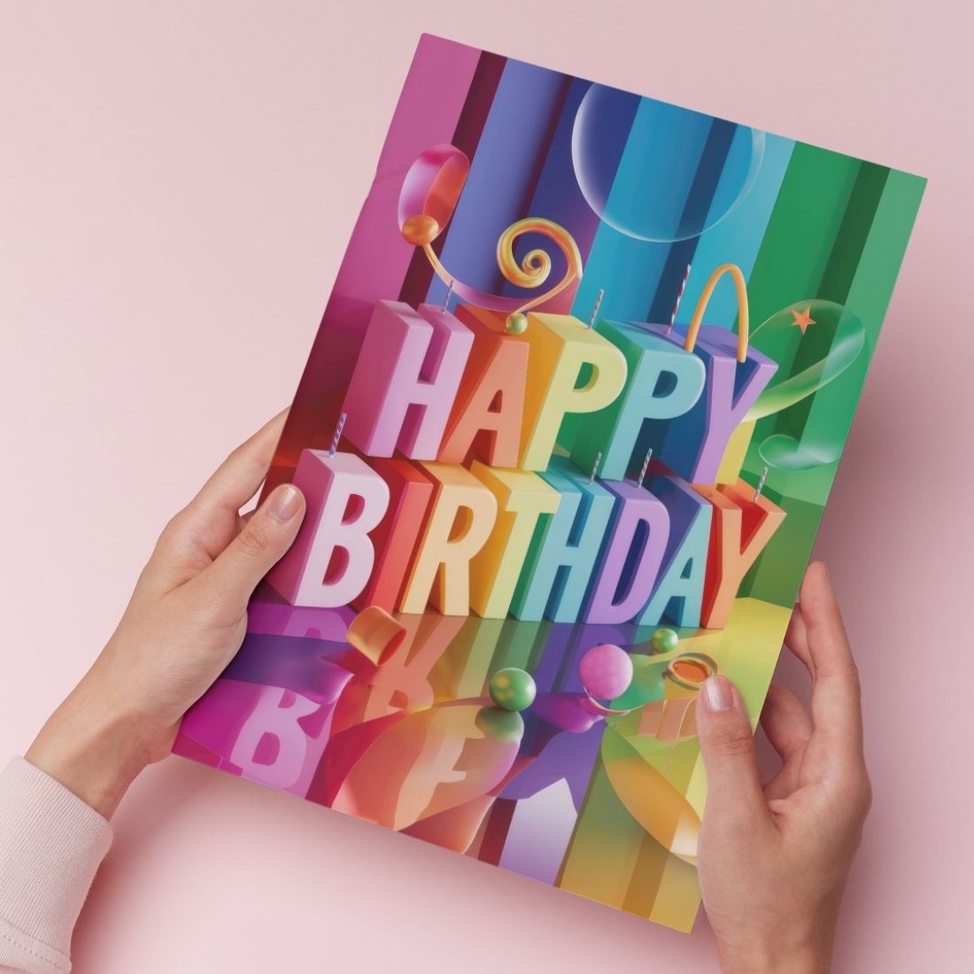 Birthday Greeting Card with Envelope - Gift for Loved Ones, Colleague, Friend