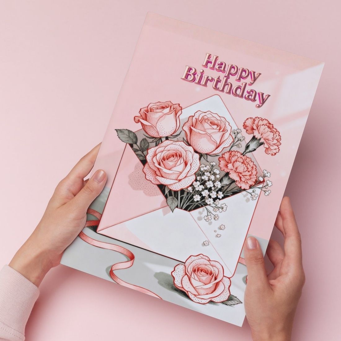 Birthday Greeting Card with Envelope - Gift for Loved Ones, Colleague, Friend