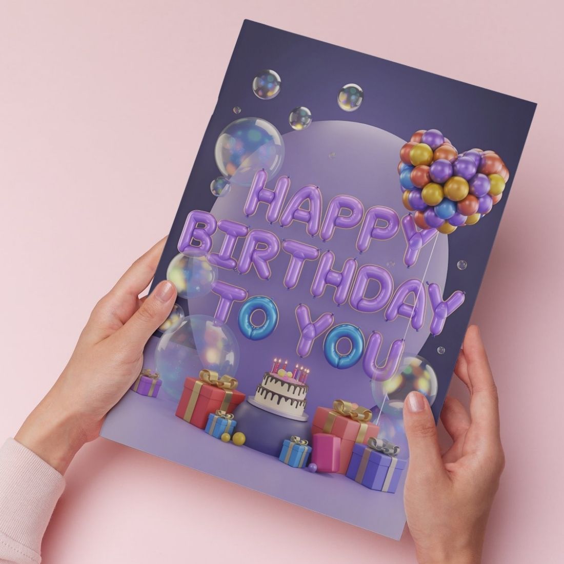 Birthday Greeting Card with Envelope - Gift for Loved Ones, Colleague, Friend