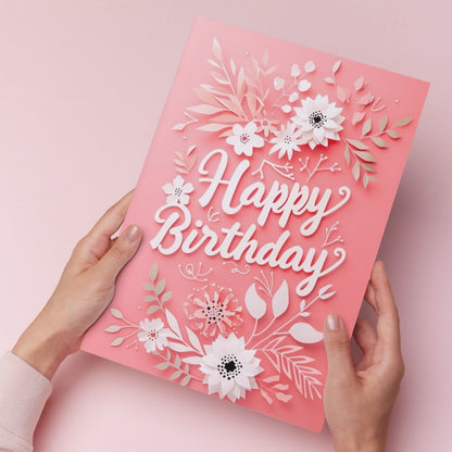 Birthday Greeting Card with Envelope - Gift for Loved Ones, Colleague, Friend