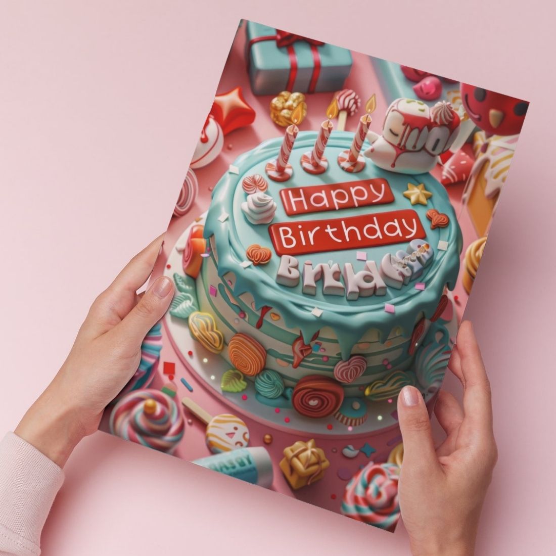 Birthday Greeting Card with Envelope - Gift for Loved Ones, Colleague, Friend