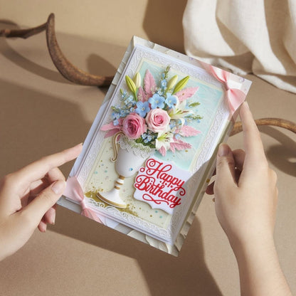 Birthday Greeting Card with Envelope - Gift for Loved Ones, Colleague, Friend