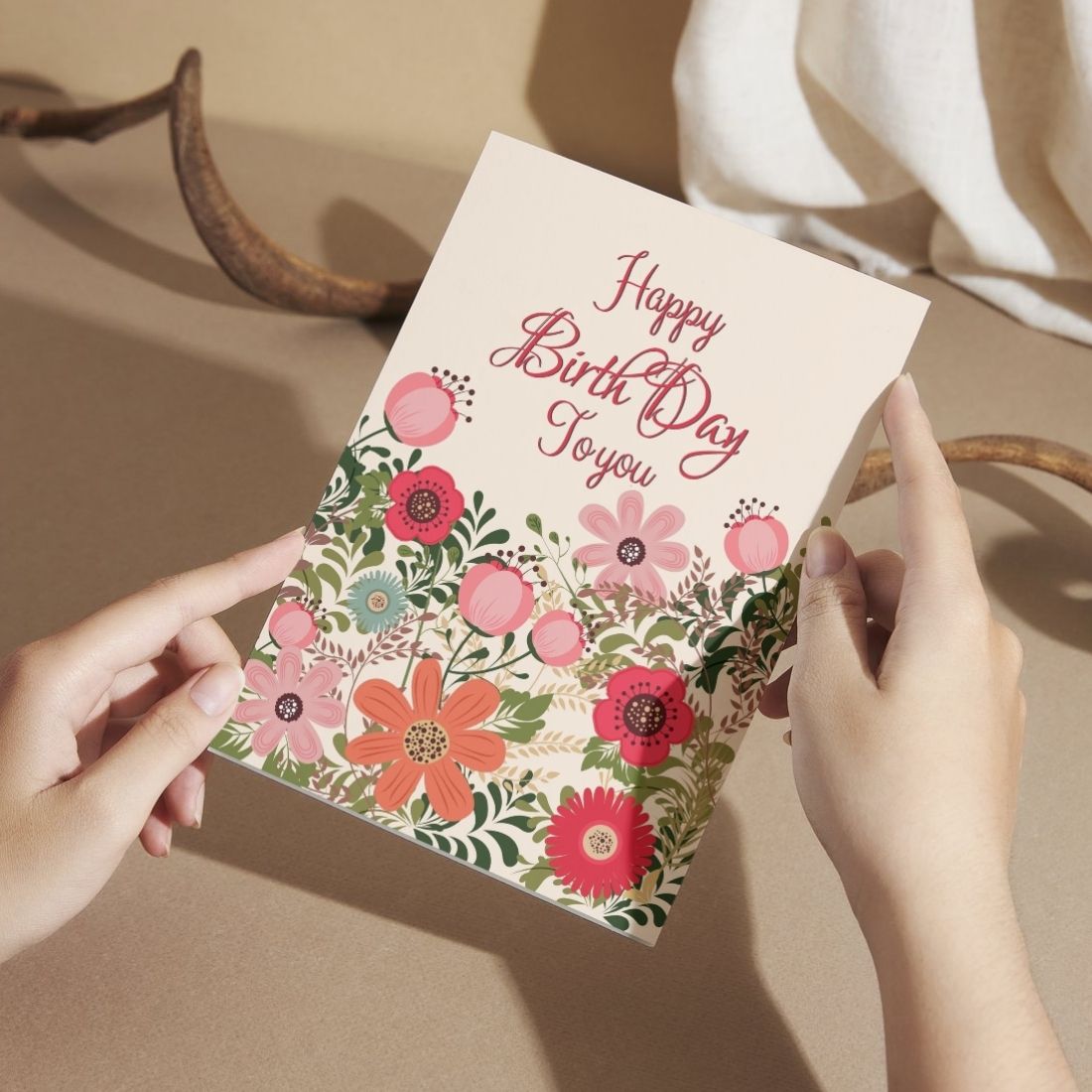 Birthday Greeting Card with Envelope - Gift for Loved Ones, Colleague, Friend