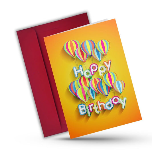 Birthday Greeting Card with Envelope - Gift for Loved Ones, Colleague, Friend