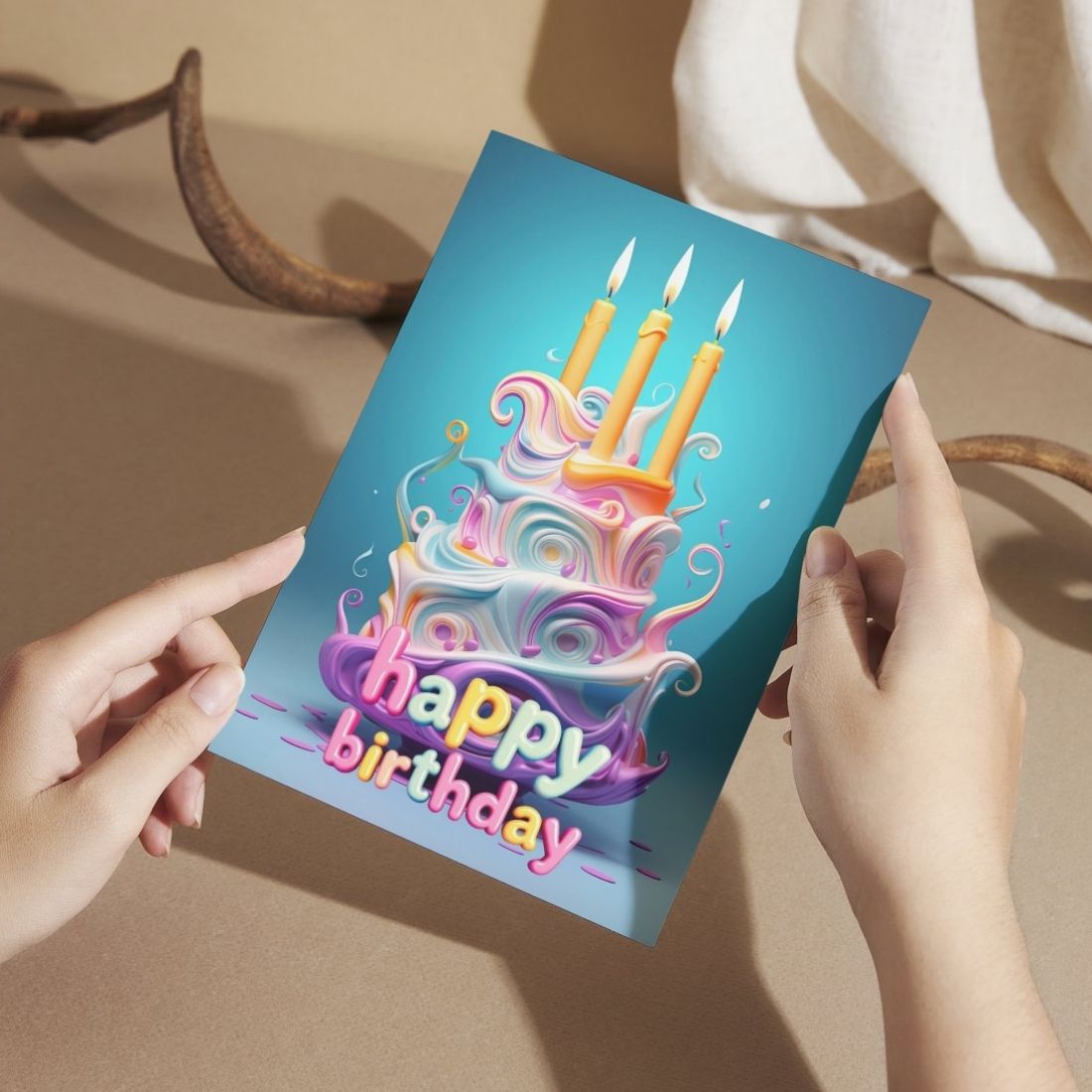 Birthday Greeting Card with Envelope - Gift for Loved Ones, Colleague, Friend