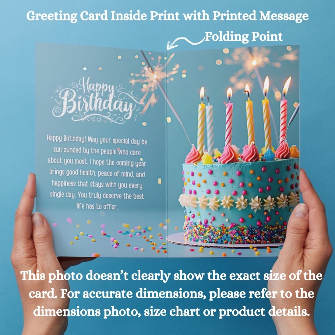 Birthday Greeting Card with Envelope - Gift for Loved Ones, Colleague, Friend