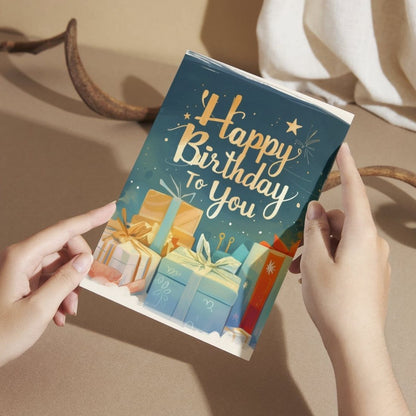 Birthday Greeting Card with Envelope - Gift for Loved Ones, Colleague, Friend