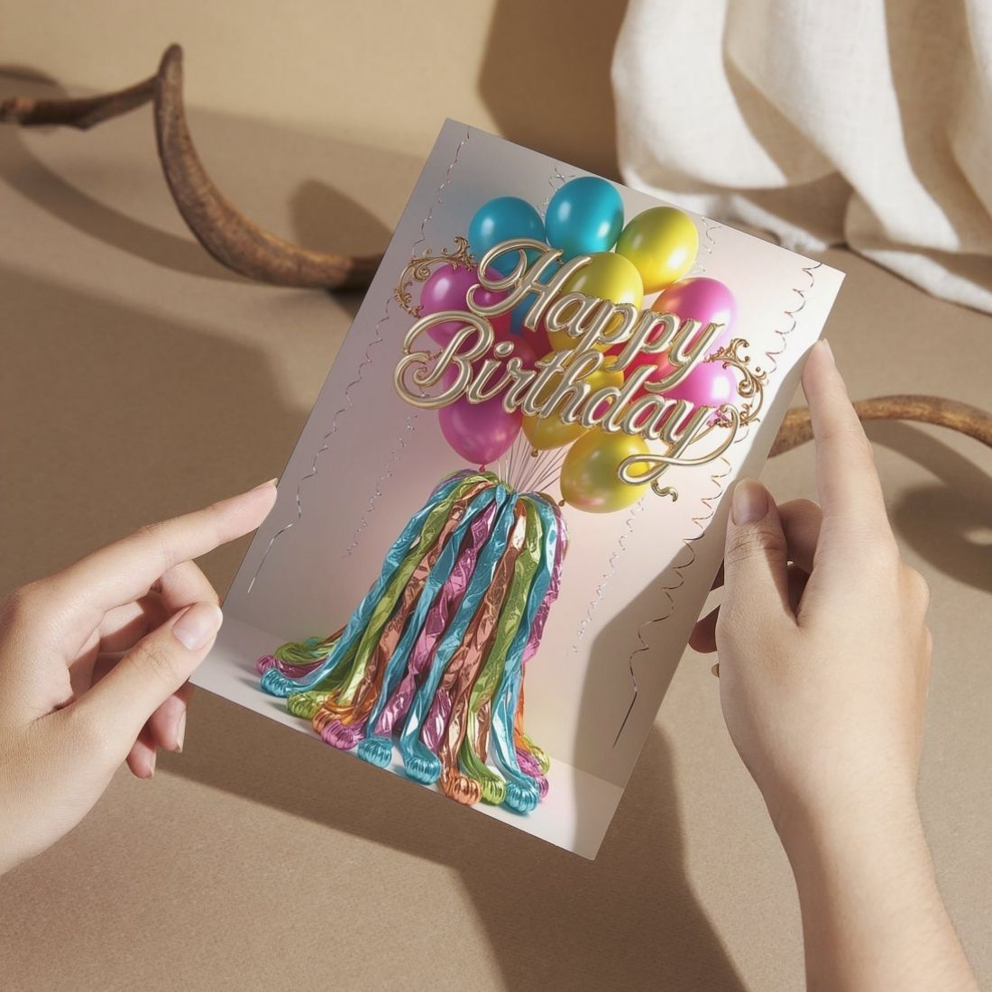 Birthday Greeting Card with Envelope - Gift for Loved Ones, Colleague, Friend
