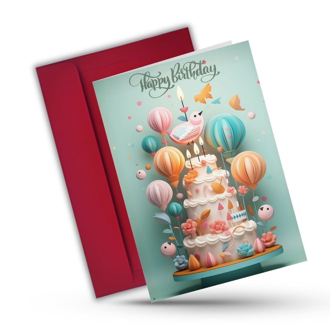 Birthday Greeting Card with Envelope - Gift for Loved Ones, Colleague, Friend