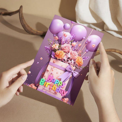 Birthday Greeting Card with Envelope - Gift for Loved Ones, Colleague, Friend