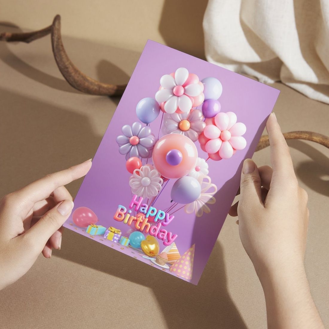 Birthday Greeting Card with Envelope - Gift for Loved Ones, Colleague, Friend