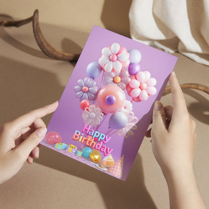 Birthday Greeting Card with Envelope - Gift for Loved Ones, Colleague, Friend