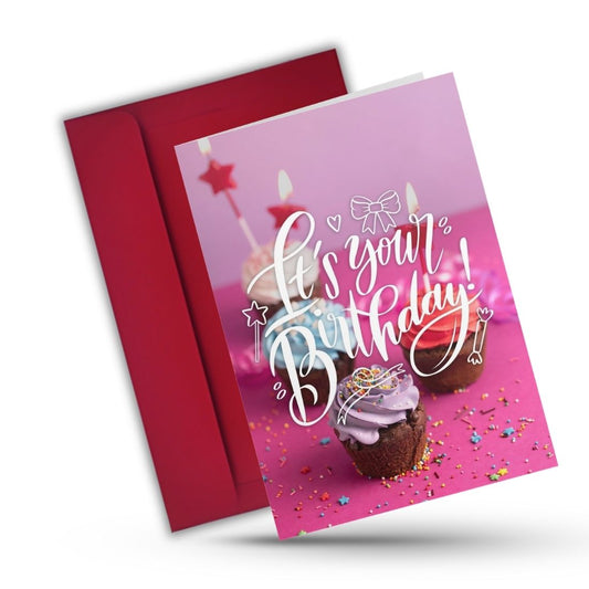 Birthday Greeting Card with Envelope - Gift for Loved Ones, Colleague, Friend