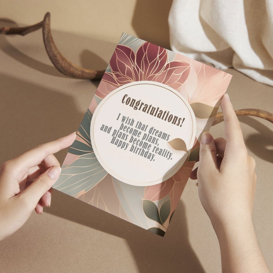 Birthday Greeting Card with Envelope - Gift for Loved Ones, Colleague, Friend