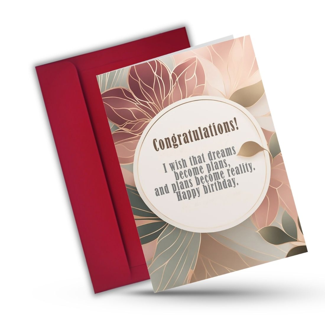 Birthday Greeting Card with Envelope - Gift for Loved Ones, Colleague, Friend