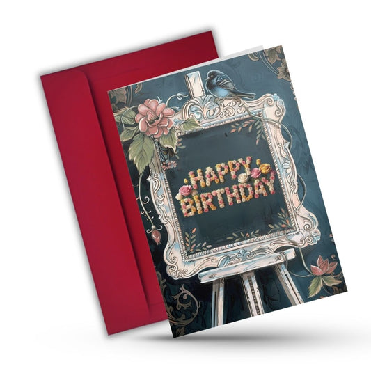Birthday Greeting Card with Envelope - Gift for Loved Ones, Colleague, Friend