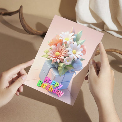 Birthday Greeting Card with Envelope - Gift for Loved Ones, Colleague, Friend