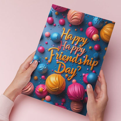 Friendship Day Greeting Card with Envelope - Gift for Bestie Best Friend BFF