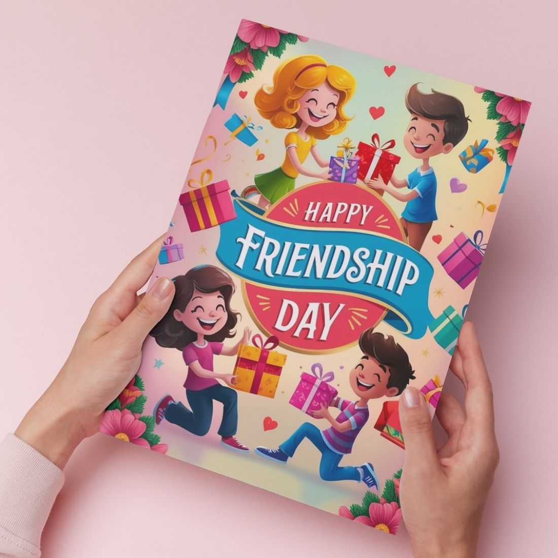 Friendship Day Greeting Card with Envelope - Gift for Bestie Best Friend BFF