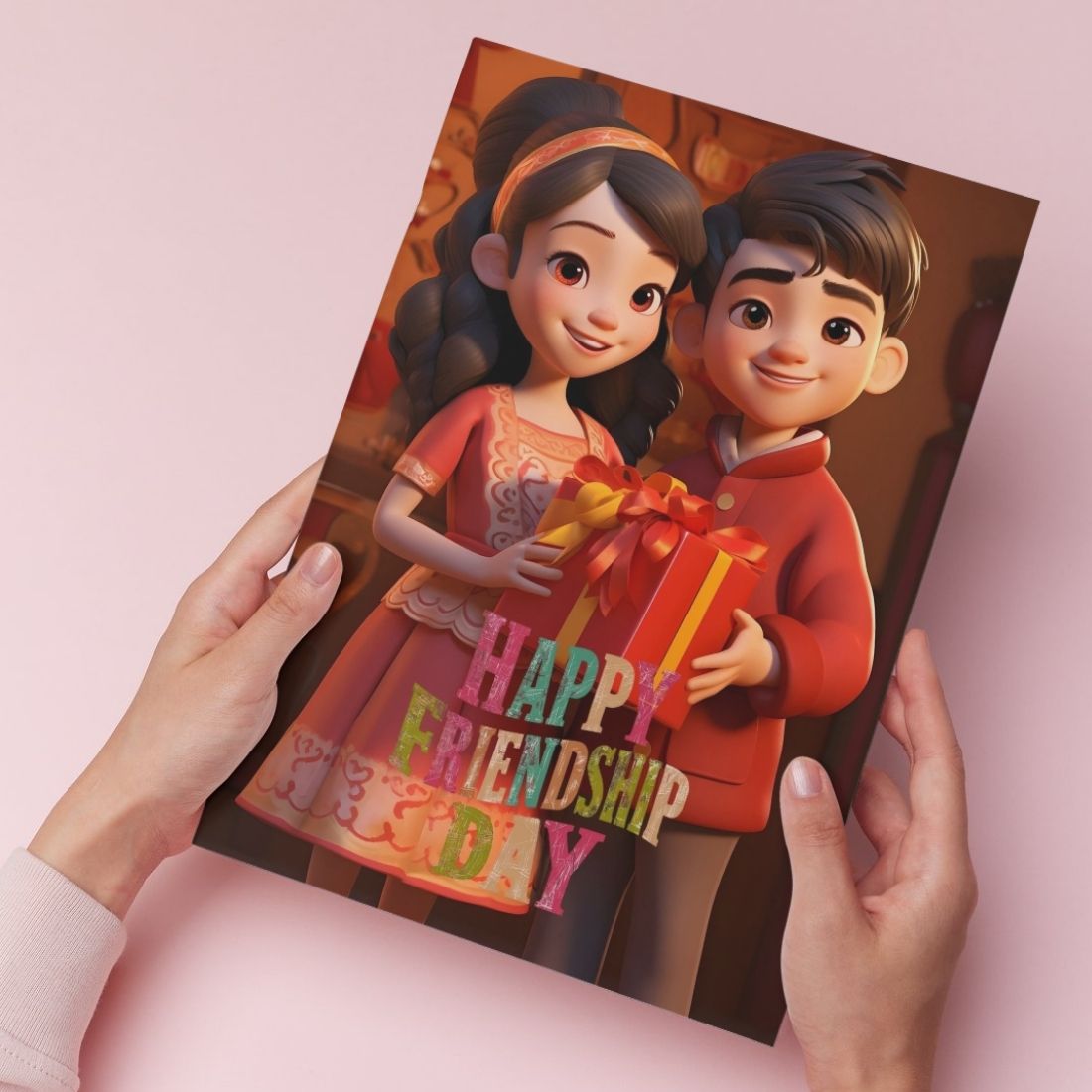 Friendship Day Greeting Card with Envelope - Gift for Bestie Best Friend BFF