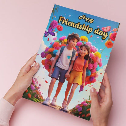 Friendship Day Greeting Card with Envelope - Gift for Bestie Best Friend BFF