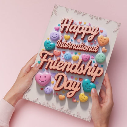 Friendship Day Greeting Card with Envelope - Gift for Bestie Best Friend BFF