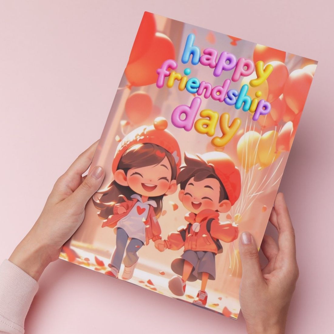Friendship Day Greeting Card with Envelope - Gift for Bestie Best Friend BFF