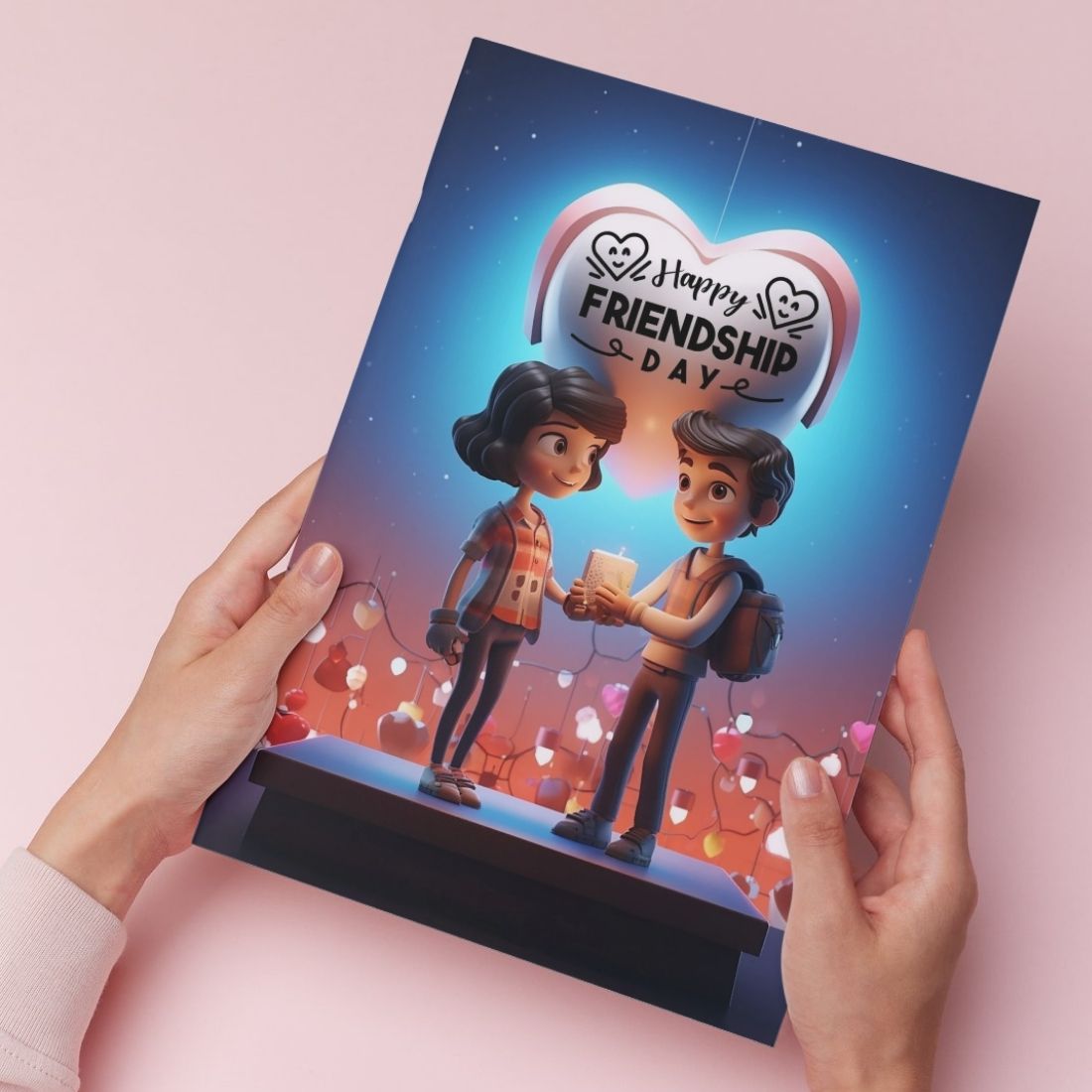 Friendship Day Greeting Card with Envelope - Gift for Bestie Best Friend BFF