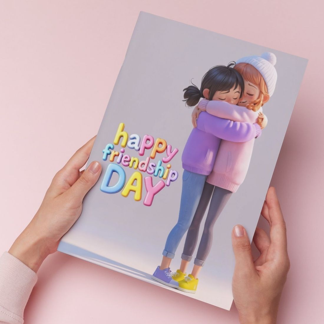 Friendship Day Greeting Card with Envelope - Gift for Bestie Best Friend BFF