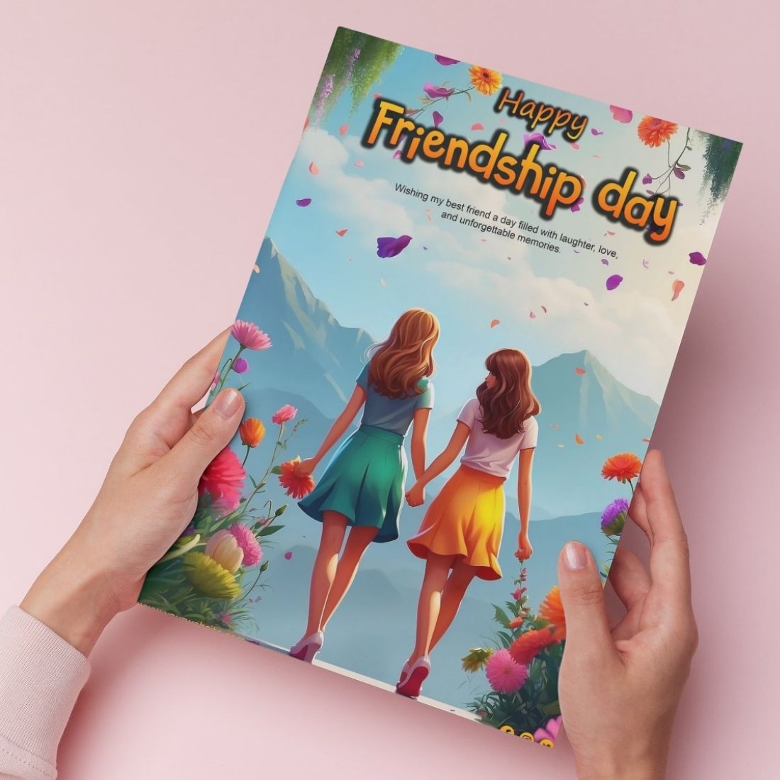 Friendship Day Greeting Card with Envelope - Gift for Bestie Best Friend BFF
