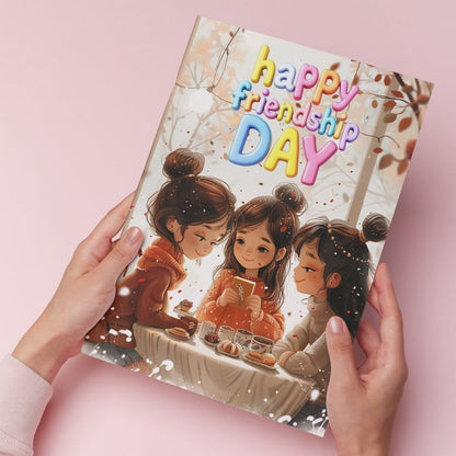 Friendship Day Greeting Card with Envelope - Gift for Bestie Best Friend BFF
