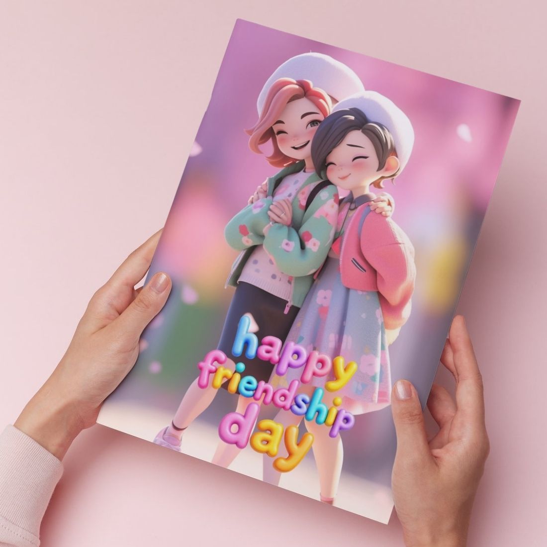 Friendship Day Greeting Card with Envelope - Gift for Bestie Best Friend BFF