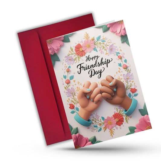 Friendship Day Greeting Card with Envelope - Gift for Bestie Best Friend BFF