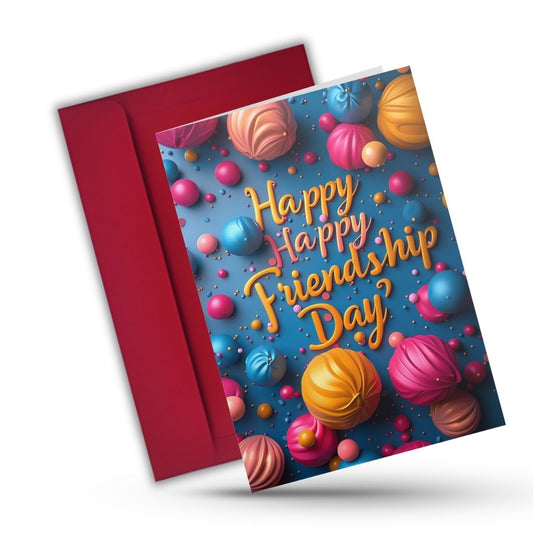 Friendship Day Greeting Card with Envelope - Gift for Bestie Best Friend BFF
