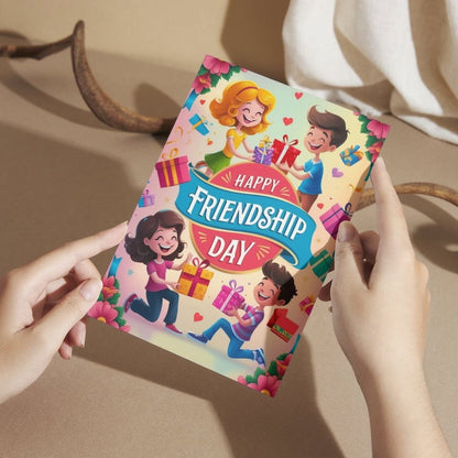 Friendship Day Greeting Card with Envelope - Gift for Bestie Best Friend BFF