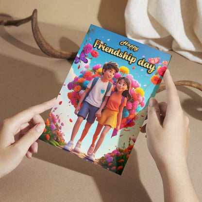 Friendship Day Greeting Card with Envelope - Gift for Bestie Best Friend BFF
