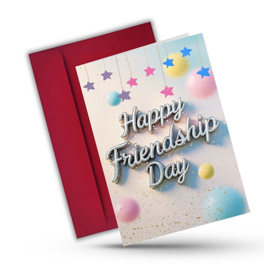 Friendship Day Greeting Card with Envelope - Gift for Bestie Best Friend BFF