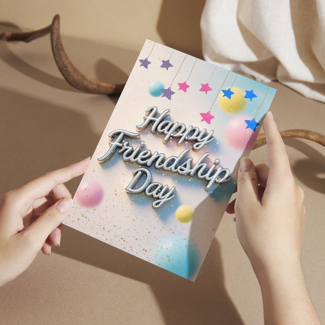 Friendship Day Greeting Card with Envelope - Gift for Bestie Best Friend BFF