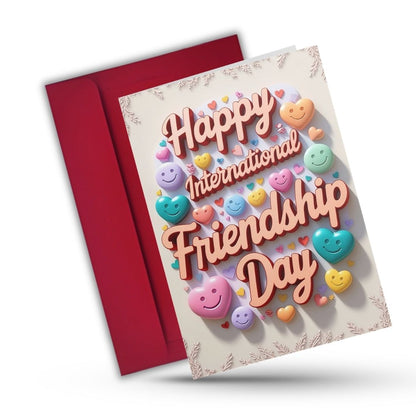 Friendship Day Greeting Card with Envelope - Gift for Bestie Best Friend BFF