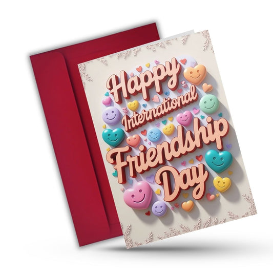 Friendship Day Greeting Card with Envelope - Gift for Bestie Best Friend BFF