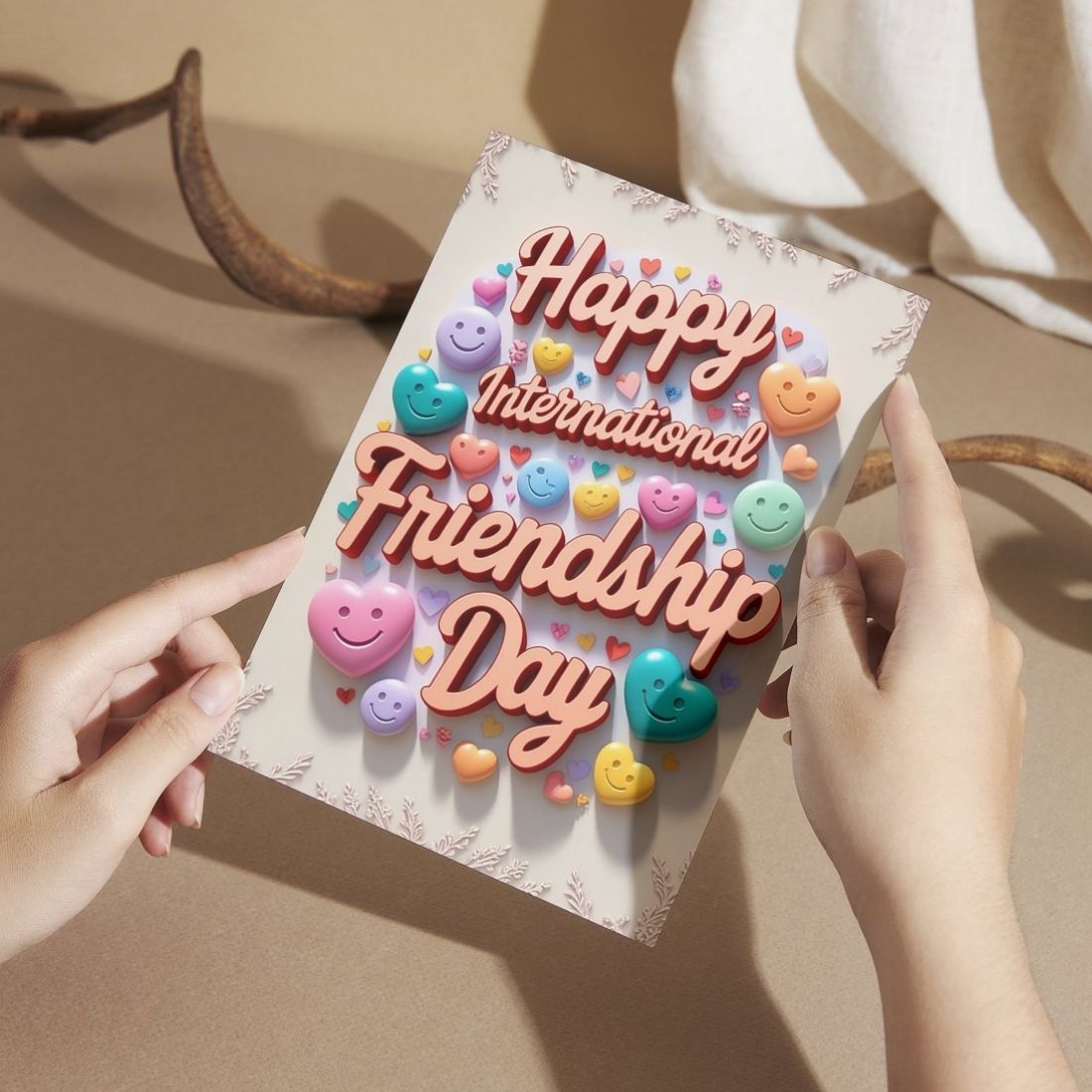Friendship Day Greeting Card with Envelope - Gift for Bestie Best Friend BFF